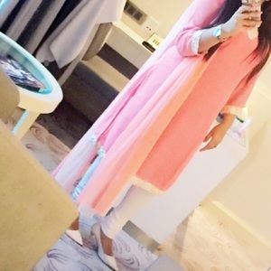 Pink Kurta and dupatta